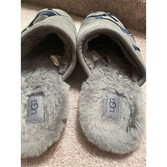 UGG Men's Scuff Slip-On Shearling Slippers Gray Size 9 Casual - Picture 6 of 6